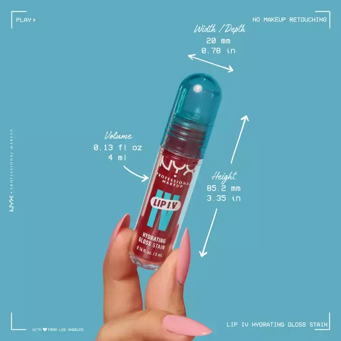 Aplicación de Lipgloss y Tinta Hidratante NYX