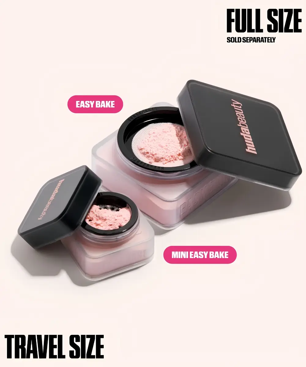 Aplicación de Polvo Suelto Mini Huda Beauty